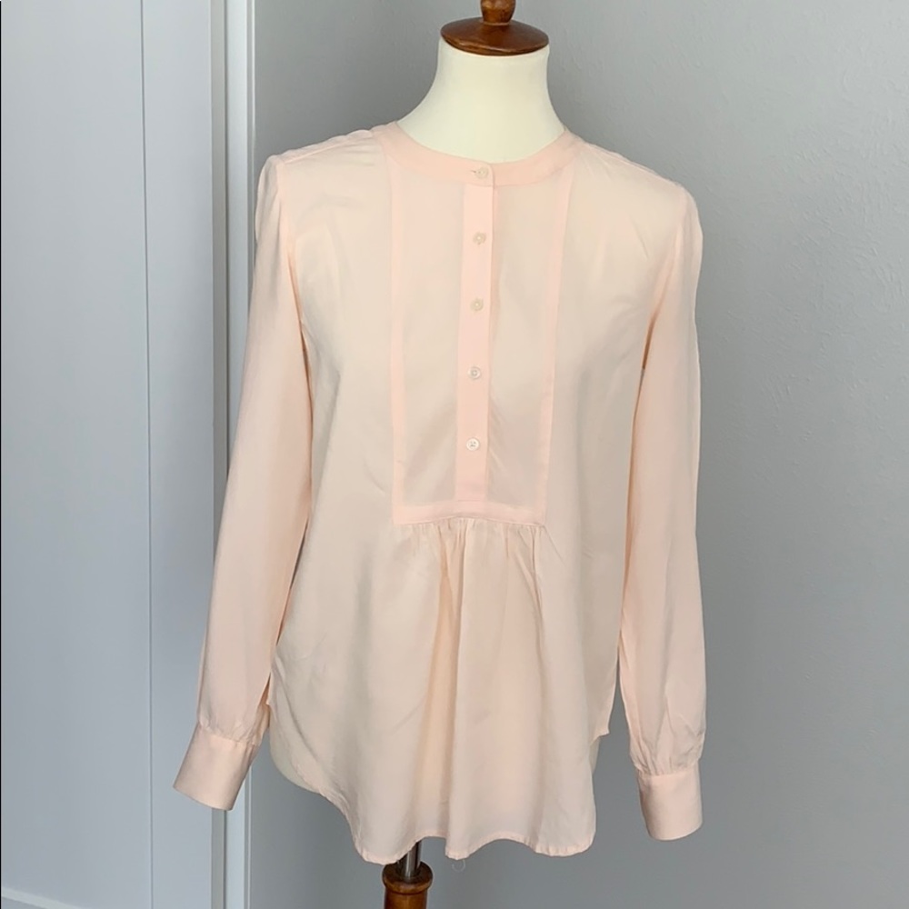 Loft tuxedo front blouse